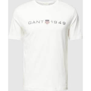 T-shirt Gant z krótkim rękawem z bawełny