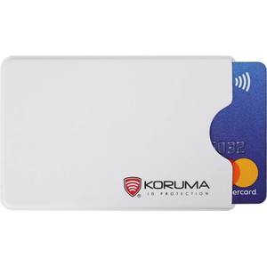 Koruma Plastikowe etui antykradzieżowe RFID na kartę kredytową (biały)