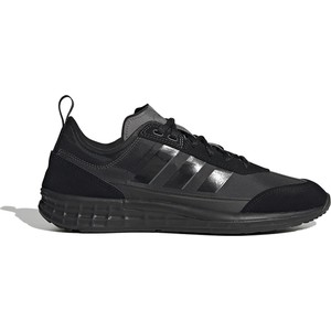 Czarne buty sportowe Adidas sznurowane z zamszu