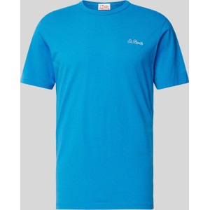 Niebieski t-shirt Mc2 Saint Barth w stylu casual z bawełny