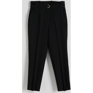Czarne spodnie Reserved z tkaniny