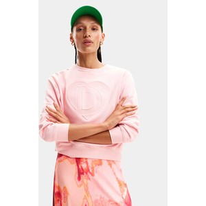 Różowa bluza Desigual w sportowym stylu