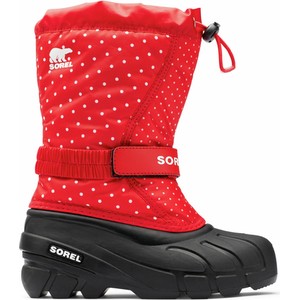 Czerwone buty dziecięce zimowe Sorel