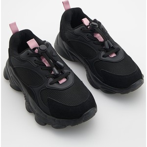 Czarne buty sportowe dziecięce Reserved sznurowane