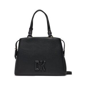 Czarna torebka DKNY matowa do ręki średnia