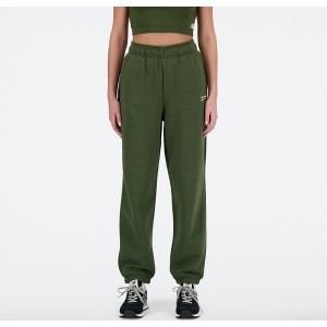 Zielone spodnie New Balance z dresówki