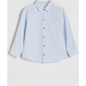Niebieska koszula dziecięca Reserved z tkaniny