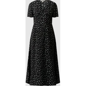 Sukienka Tom Tailor Denim z krótkim rękawem z dekoltem w kształcie litery v midi