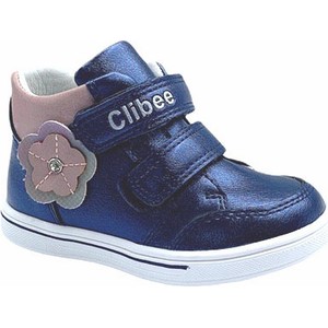 Granatowe buty dziecięce zimowe Clibee