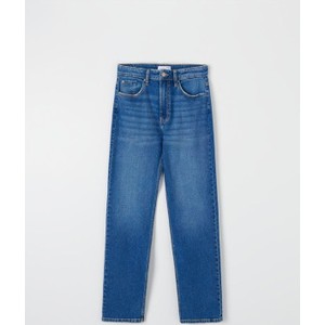 Niebieskie jeansy Sinsay w street stylu z tkaniny