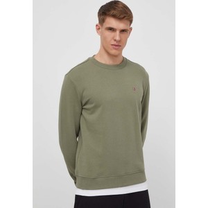 Zielona bluza Napapijri z bawełny w sportowym stylu