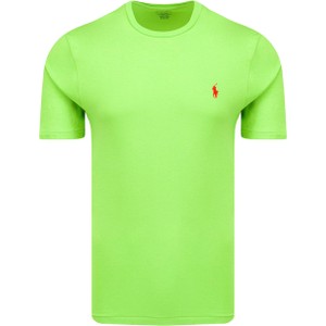 Zielony t-shirt POLO RALPH LAUREN z bawełny z krótkim rękawem w stylu casual