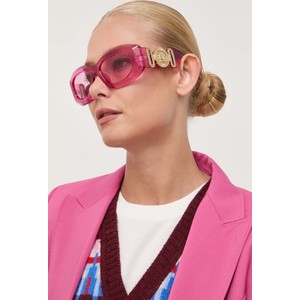 Różowe okulary damskie Versace