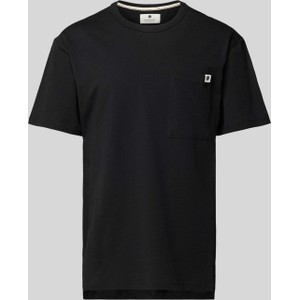 Czarny t-shirt Anerkjendt z bawełny z krótkim rękawem