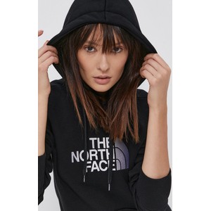 Bluza The North Face w sportowym stylu z kapturem z bawełny