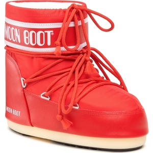 Czerwone buty dziecięce zimowe Moon Boot