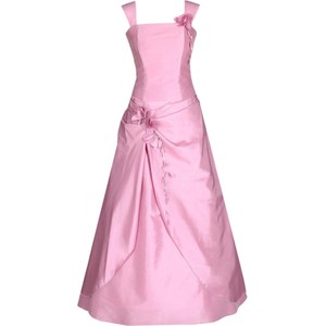 Różowa sukienka Fokus rozkloszowana maxi