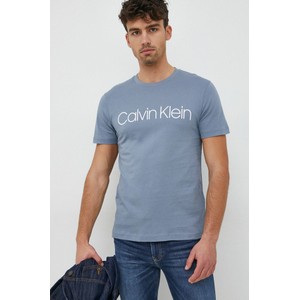 T-shirt Calvin Klein z bawełny w młodzieżowym stylu z krótkim rękawem