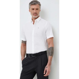 Koszula Calvin Klein z klasycznym kołnierzykiem z krótkim rękawem
