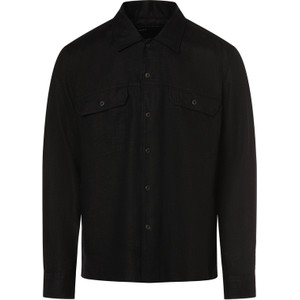 Czarna koszula Marc O'Polo z długim rękawem w stylu casual z lnu