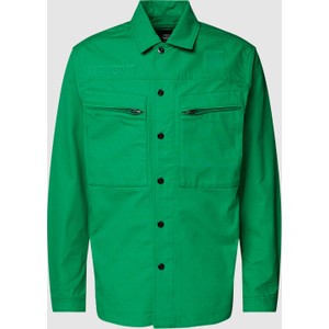 Zielona koszula G-Star Raw w stylu casual z klasycznym kołnierzykiem