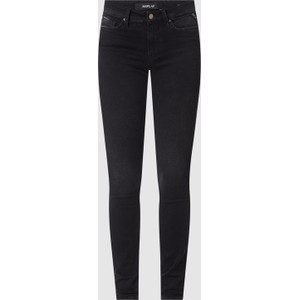 Czarne jeansy Replay z bawełny w street stylu