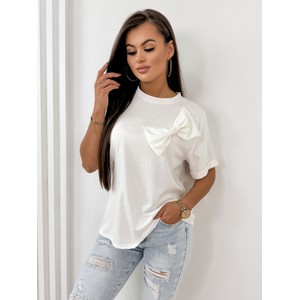 T-shirt Ubra z okrągłym dekoltem w stylu casual z krótkim rękawem