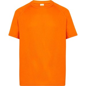 Pomarańczowy t-shirt JK Collection w stylu casual z krótkim rękawem