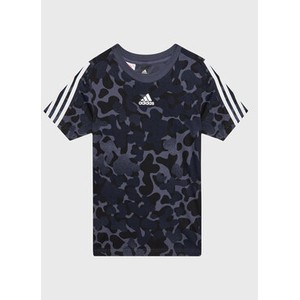 Granatowa koszulka dziecięca Adidas Performance dla chłopców