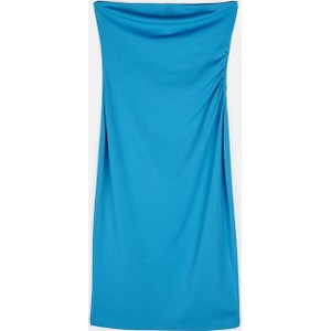 Niebieska sukienka Gate bez rękawów mini w stylu casual