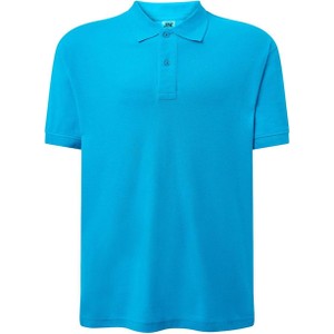 Niebieski t-shirt JK Collection z bawełny w stylu casual