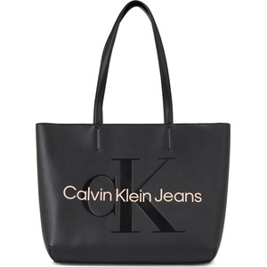 Czarna torebka Calvin Klein duża matowa