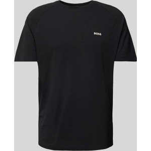 Czarny t-shirt Hugo Boss z nadrukiem