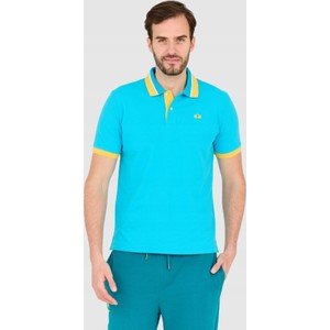 Niebieska koszulka polo La Martina w stylu casual z krótkim rękawem