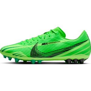 Zielone buty sportowe Nike mercurial sznurowane w sportowym stylu