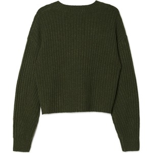 Zielony sweter Cropp w stylu casual