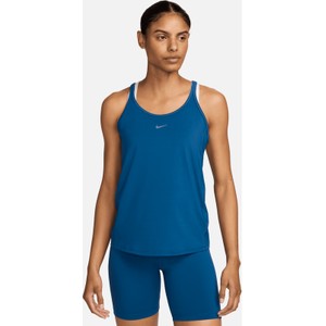 Niebieska bluzka Nike na ramiączkach w sportowym stylu