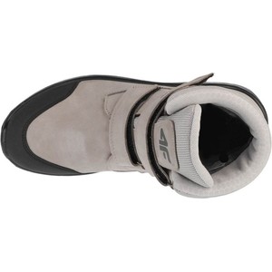 Buty dziecięce zimowe 4F z nubuku na rzepy