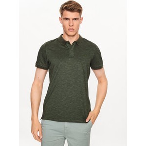 Zielona koszulka polo Blend z krótkim rękawem w stylu casual