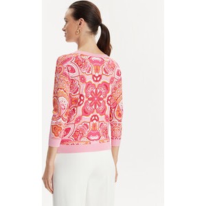 Różowy sweter Luisa Spagnoli w stylu casual