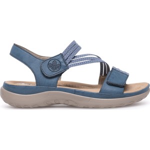 Niebieskie sandały Rieker z klamrami w stylu casual