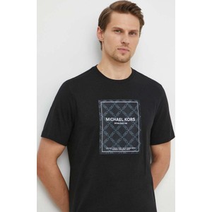Czarny t-shirt Michael Kors z krótkim rękawem w młodzieżowym stylu