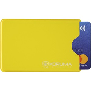 Koruma Plastikowe etui antykradzieżowe na kartę RFID (żółty)