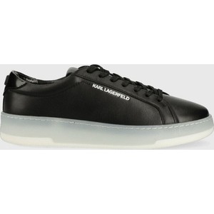 Karl Lagerfeld sneakersy skórzane KOURT III kolor czarny KL51515