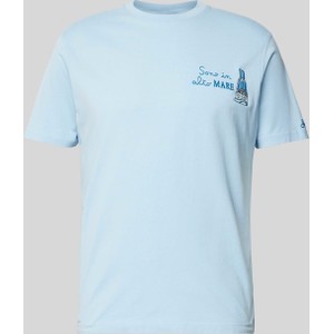 Niebieski t-shirt Mc2 Saint Barth w młodzieżowym stylu