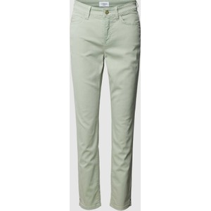 Zielone jeansy Cambio z bawełny