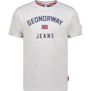 T-shirt Geographical Norway w sportowym stylu z krótkim rękawem