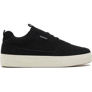Cropp - Czarne klasyczne sneakersy z białą podeszwą - czarny