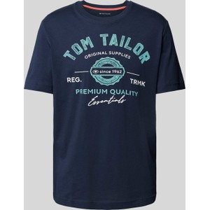 T-shirt Tom Tailor z nadrukiem z bawełny