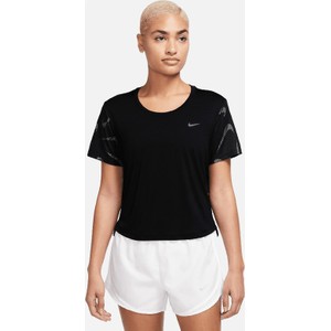 Czarny t-shirt Nike z tkaniny